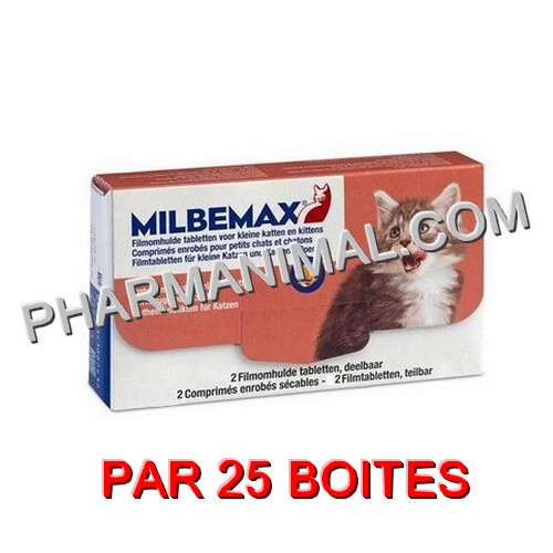 MILBEMAX CHAT AROMATISE  COMP B/2 PAR 25 BOITES